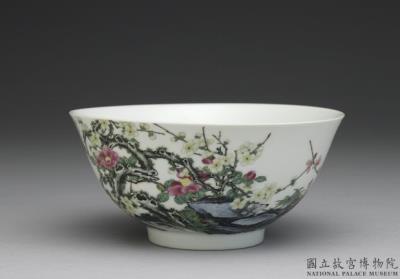 图片[2]-Bowl with camellia and plum blossom in falangcai painted enamels, Qing dynasty, Yongzheng reign (1723-1735)-China Archive